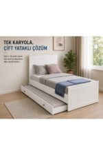 VENATTO MADRİD AYNALI ÇOK FONKSİYONEL GENÇ ODASI (%100MDF) - Görsel 5