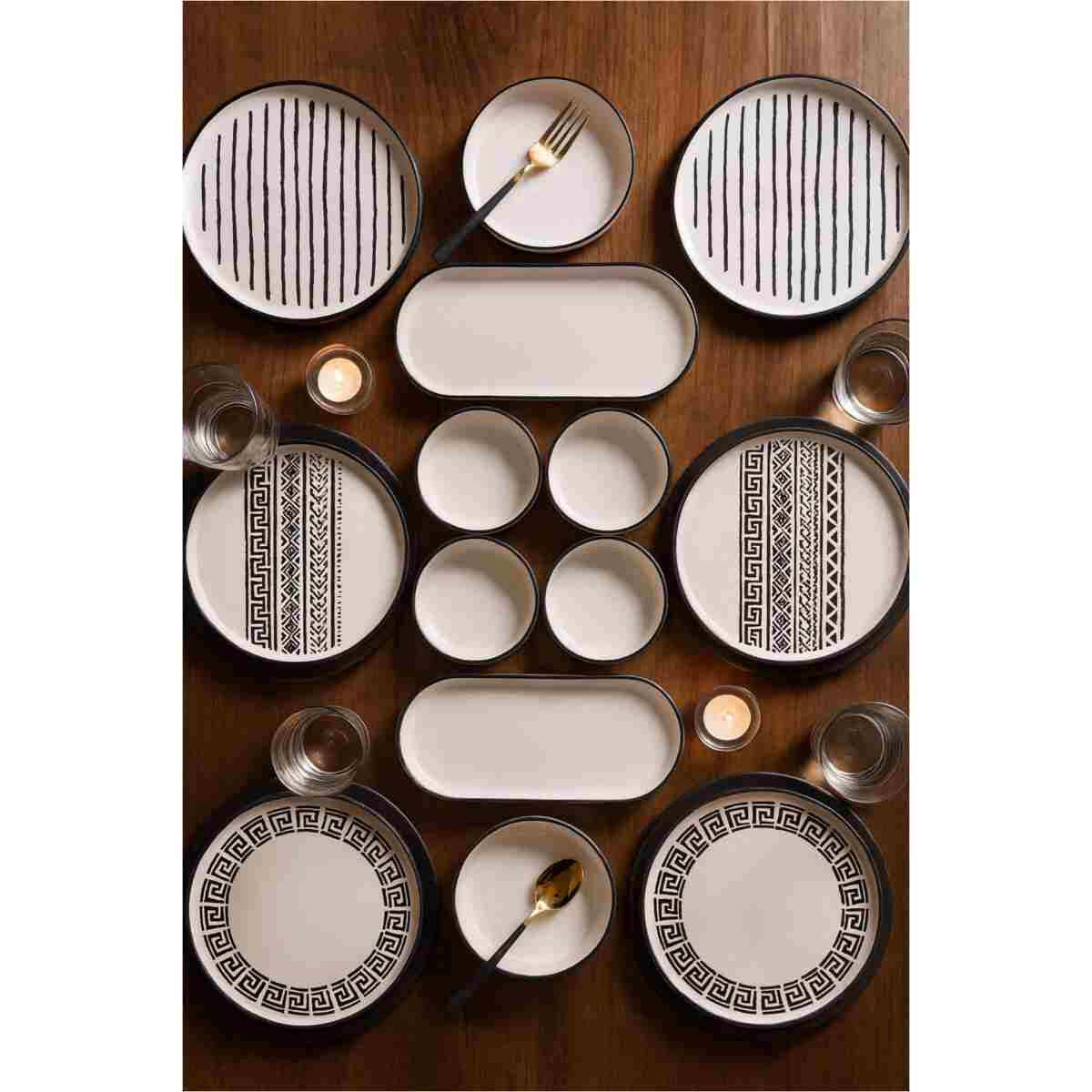 Kitchen Life 14 Parça 6 Kişilik Stackable Sio Savior Kahvaltı Takımı Lüx Kahvaltılık Sunum Seti Tabağı - Görsel 5