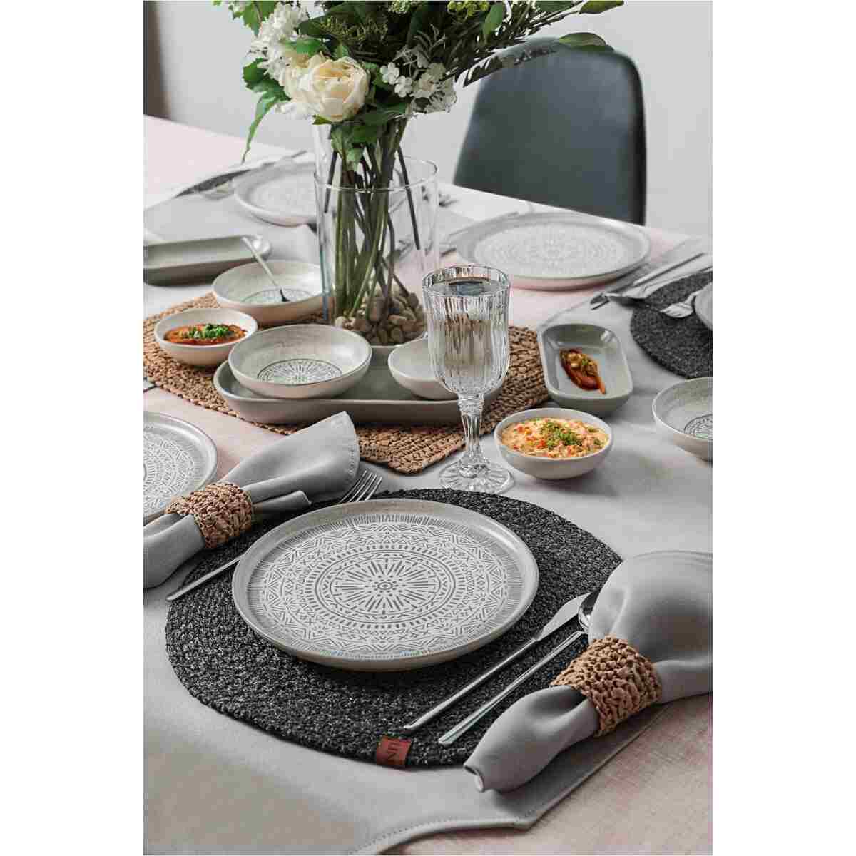 Keramika Stone Kahvaltı Takımı 18 Parça 6 Kişilik 21426-27 - Görsel 11