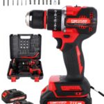 KİMMEER PLUS 13 mm 21 V 5 PİLLİ ÇİFT AKÜLÜ KÖMÜRSÜZ 24 PARÇA ÇELİK MANDREN DARBELİ MATKAP