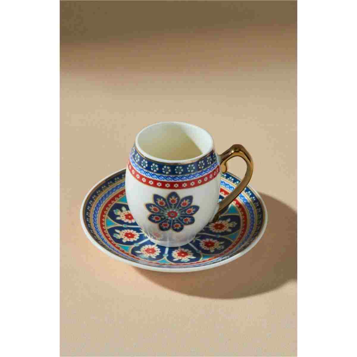 Karaca Söğüt 6 Kişilik Kahve Fincan Takımı 90 ml - Görsel 12