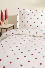 Karaca Home Amour %100 Pamuk Çift Kişilik Pike Takımı Kırmızı PP - Görsel 6