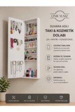 Yc Dekor Duvara monte Aynalı takı dolabı - Görsel 3