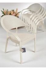 nar sokağı Bambu Kapiçino 90x150 Cm Camsız Rattan Bahçe Balkon Masa Takımı - Görsel 8