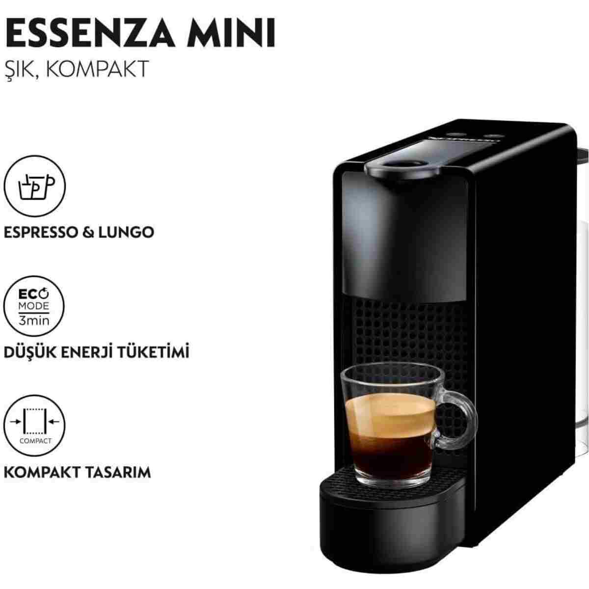 Nespresso C30 Essenza Mini Espresso Kahve Makinesi,Siyah - Görsel 2