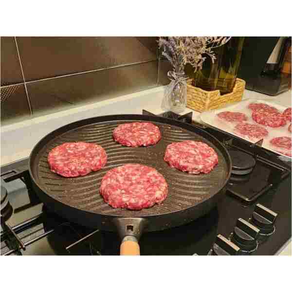 Culinal Çift Taraflı Döküm 36cm Bazlama Pizza Grill Gözleme Tavası