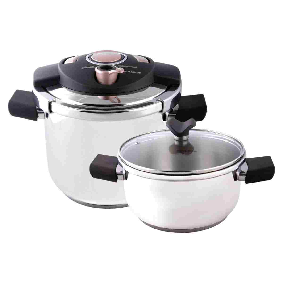 Emsan Innocook Düdüklü Tencere Seti Golden Pink 4 6,5 Lt - Görsel 6