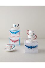 English Home Carnival Sparrow New Bone China Kahve Fincan Takımı 4 Parça 2 Kişilik Fuşya - Görsel 10