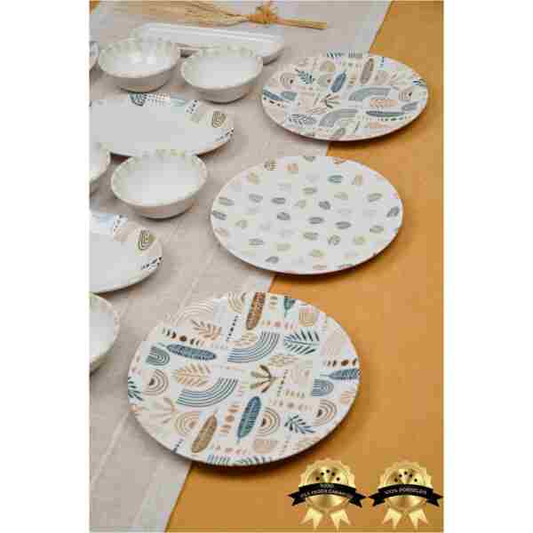 Heda Porselen Başak 16 Parça 6 Kişilik Porselen Kahvaltı Takımı