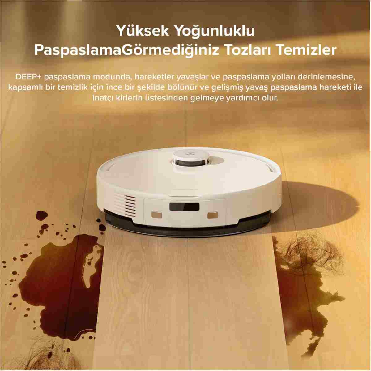 Roborock Vacuum Q8 Max Pro Robot Süpürge Beyaz - Görsel 5
