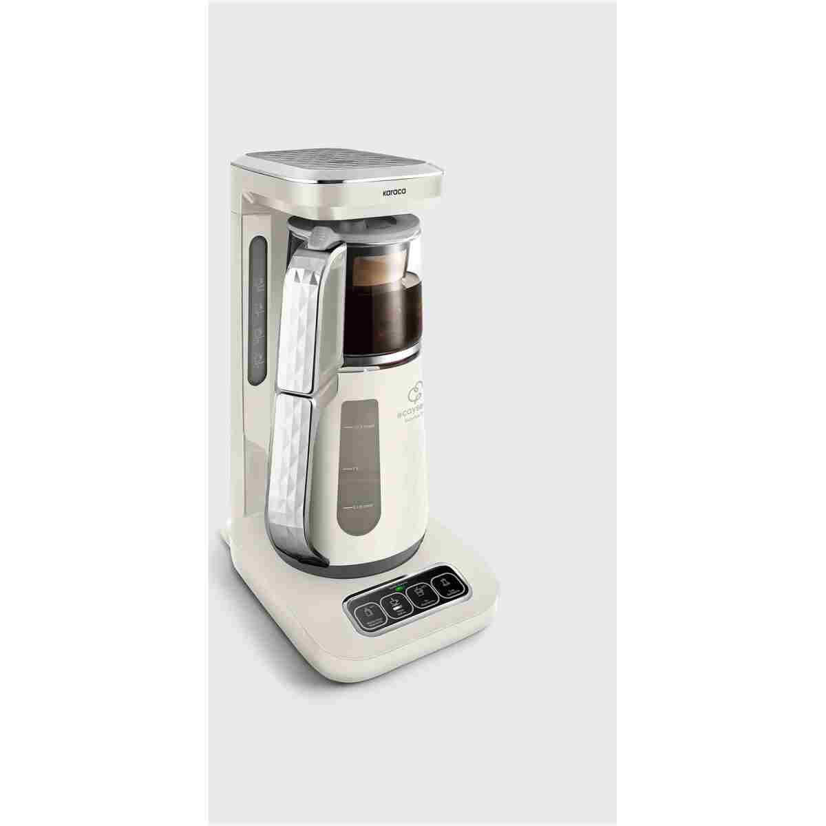 Karaca Çaysever Robotea Pro Quartz 4 in 1 Konuşan Çay Makinesi Creamy - Görsel 3