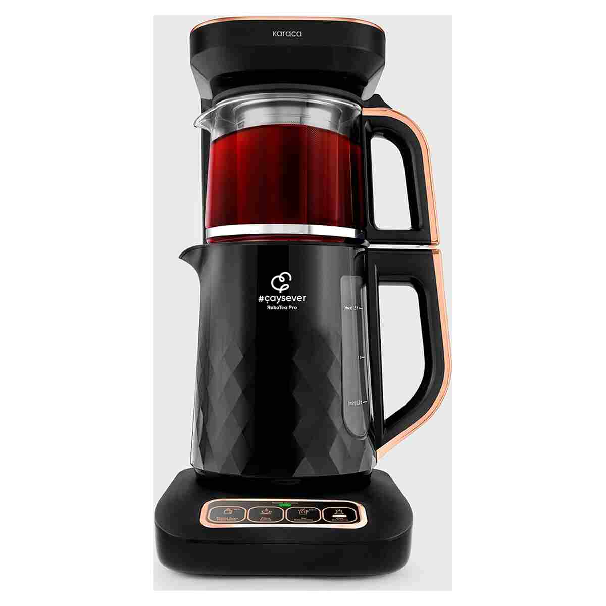 Karaca Robotea Pro Quartz 4 in 1 Konuşan Çay Makinesi Black Chrome - Görsel 8