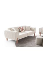 EDSY HOME Armoni 3+3+1 Koltuk Takımı Krem - Görsel 5