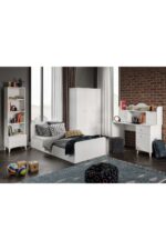 WENCE Akasya Modern Genç Odası Takımı Beyaz - 4 Parçalı Ve Tamamı 1. Kalite Mdf - Görsel 8