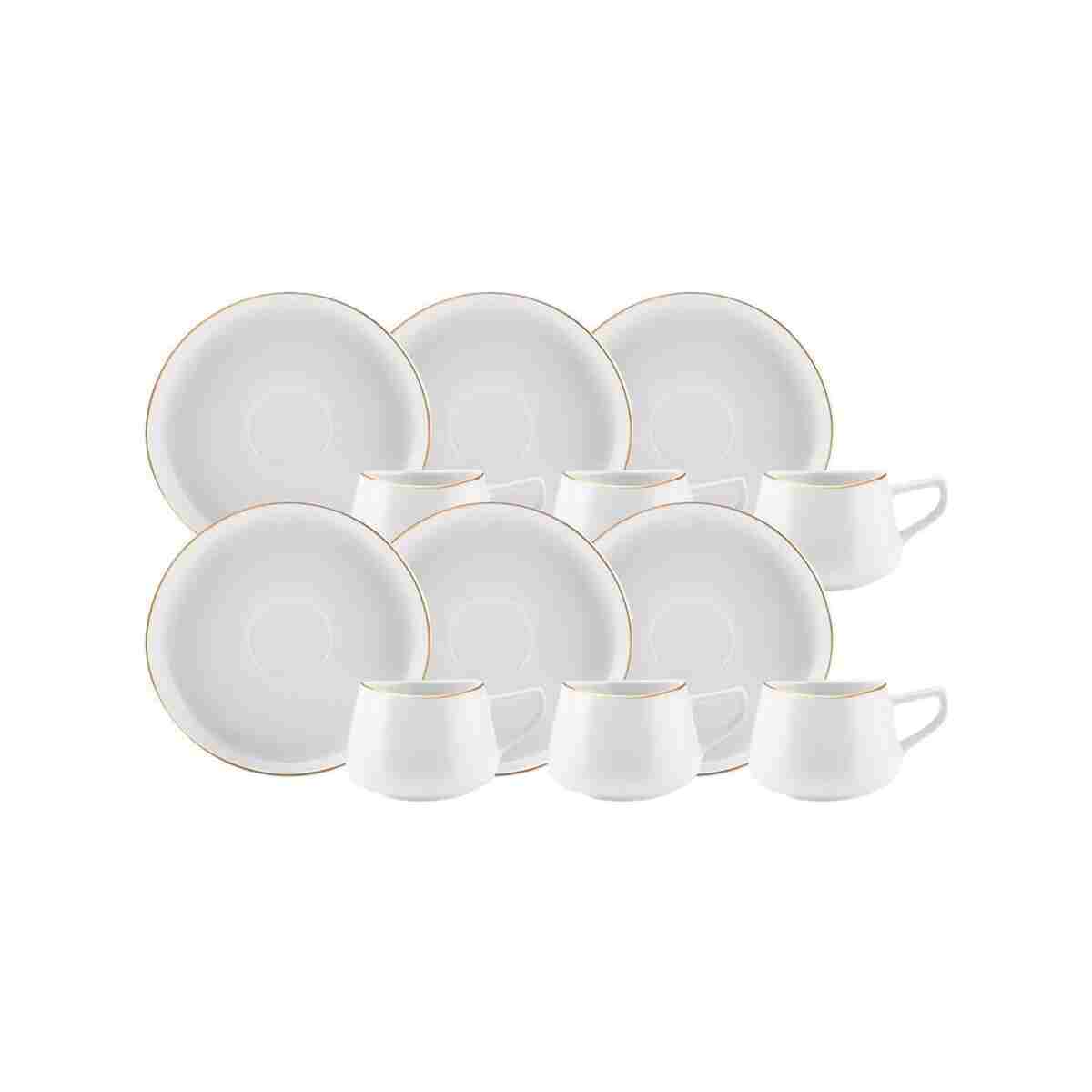 Karaca Hole 6 Kişilik Kahve Fincan Takımı 80 ml Gold - Görsel 7