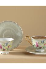 English Home Vanilla New Bone China Kahve Fincan Takımı 4 Parça 2 Kişilik Açık Pembe - Görsel 6