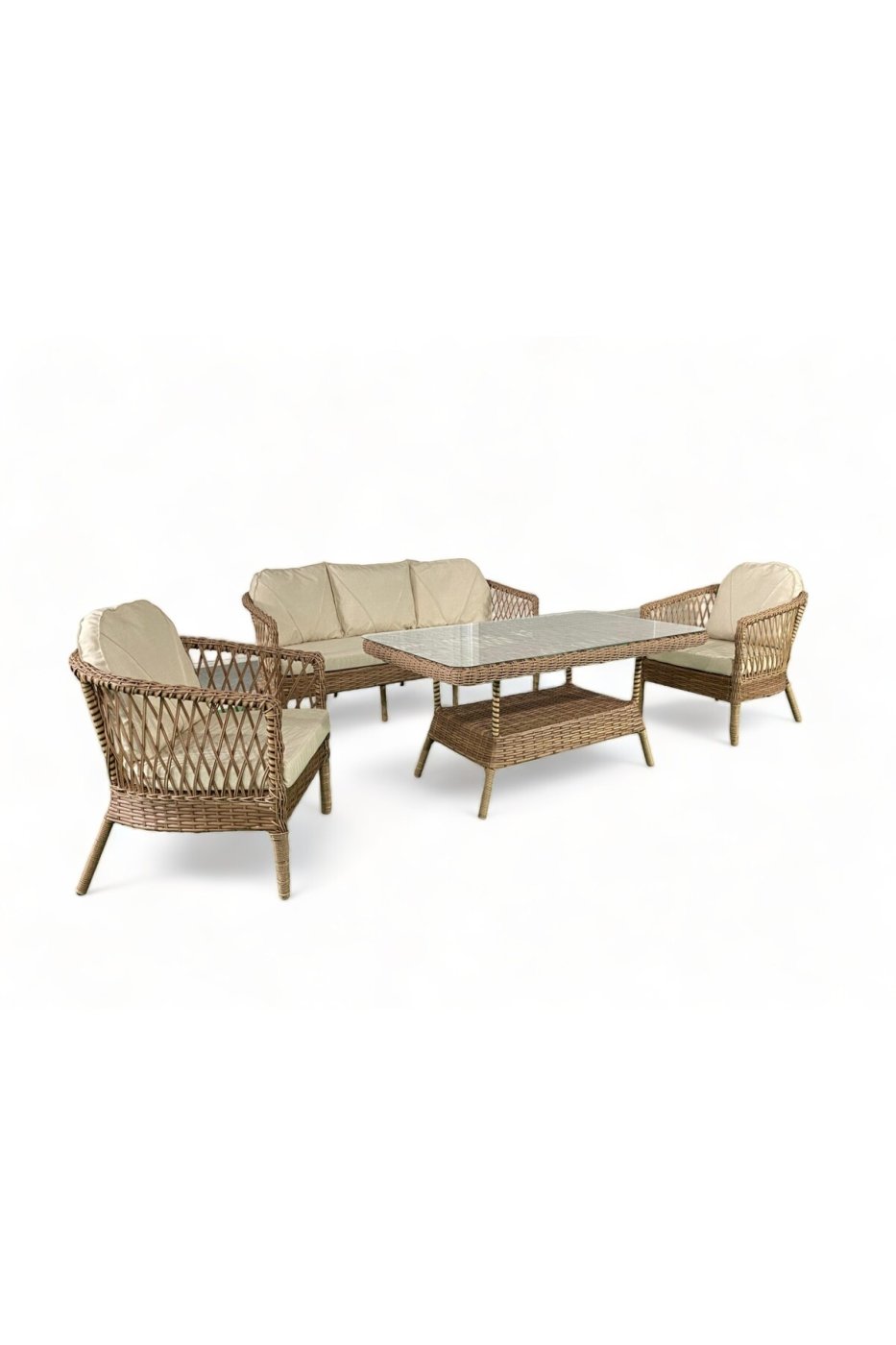 b4a1c0b323d392f13d6445723a78e507 MONALİN HOME GARDEN Monalin Mobilya Miami 5 Kişilik(3-1-1-MASA) Rattan Örgü Bahçe Mobilyası - Görsel 1