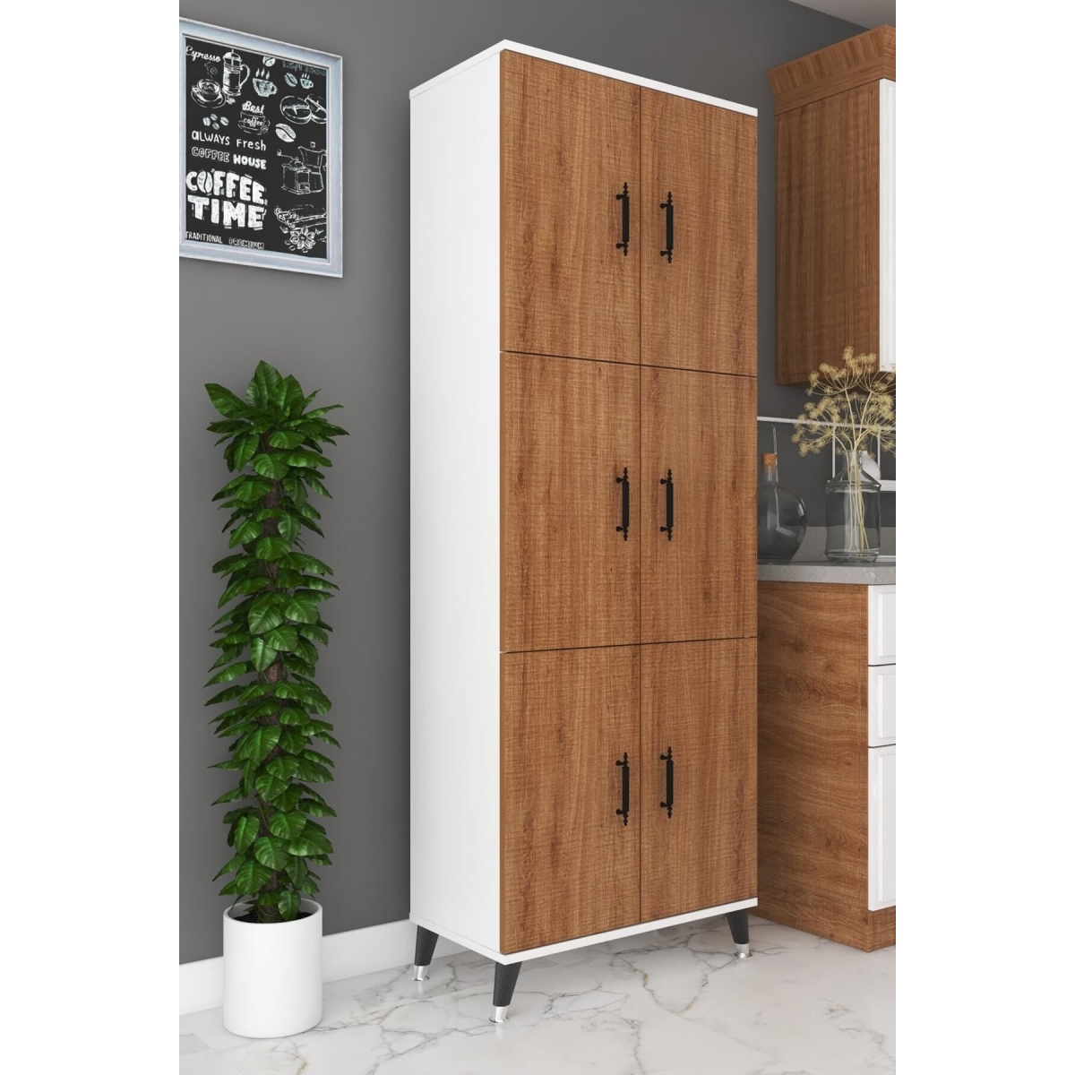 ESMOPA MOBİLYA Çok Amaçlı Kiler, Banyo, Ayakkabılık, Balkon Dolap - Görsel 6