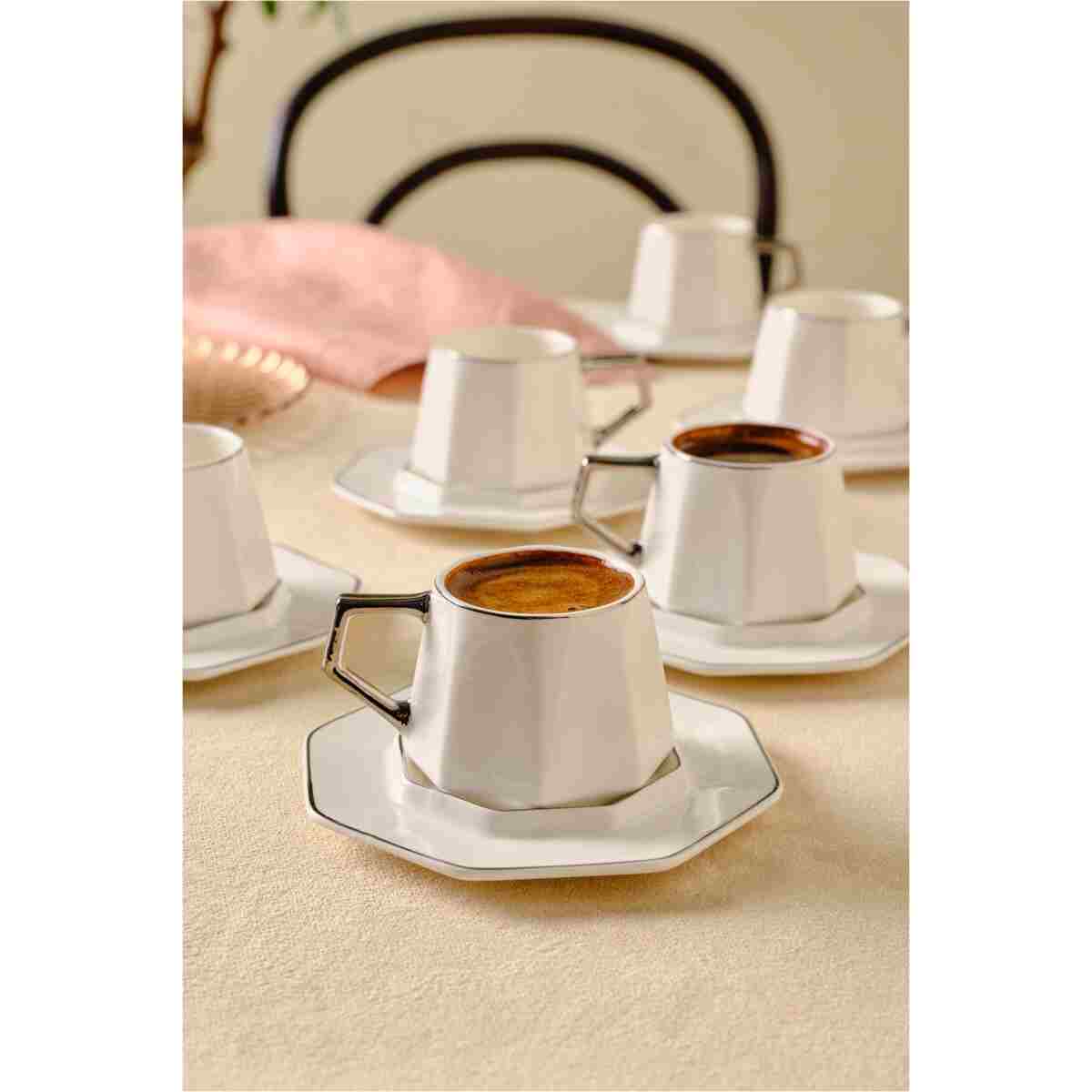Karaca Zeher 6 Kişilik Kahve Fincanı Takımı 90 ml - Görsel 2