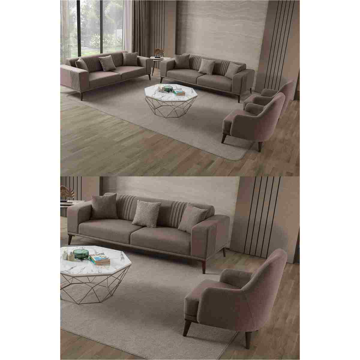 EDSY HOME Regnar 3+3+1+1 Koltuk Takımı Antrasit - Görsel 11