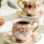 Nehir Rüya 6 Kişilik 12 Parça Porselen Kahve Fincan Takımı