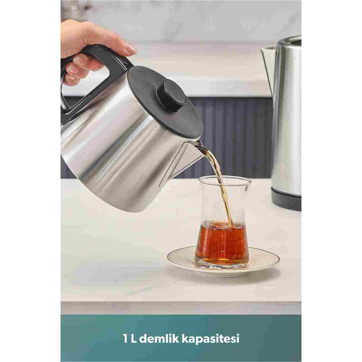 HOMEND Royaltea 1728h Çay Makinesi Inox - Görsel 3