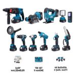Dawreek ONBİRLİ SET Ş.HİLTİ+Ş.SPRAL+S.SIKMA+MATKAP+Ş.TESTERE+Ş.MAKAS+Ş.Dekupaj+Lazer Metre+OtoYıkama+Taşlama