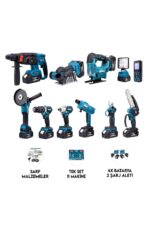 Dawreek ONBİRLİ SET Ş.HİLTİ+Ş.SPRAL+S.SIKMA+MATKAP+Ş.TESTERE+Ş.MAKAS+Ş.Dekupaj+Lazer Metre+OtoYıkama+Taşlama