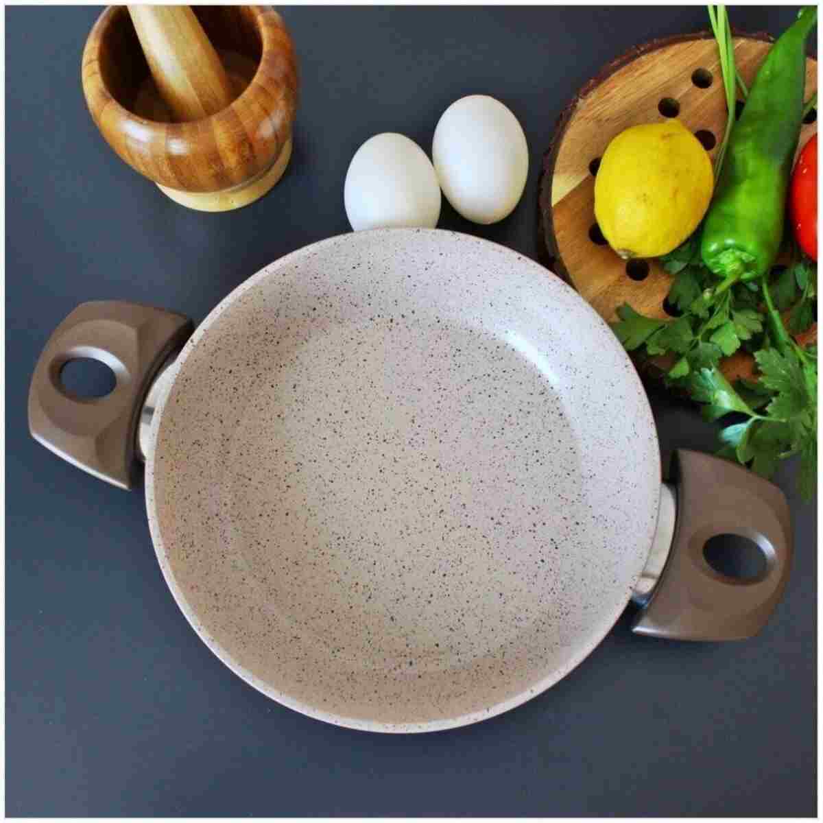 gülsan Safran 3 Parça Granit Tava Seti Sahan Set - Görsel 2