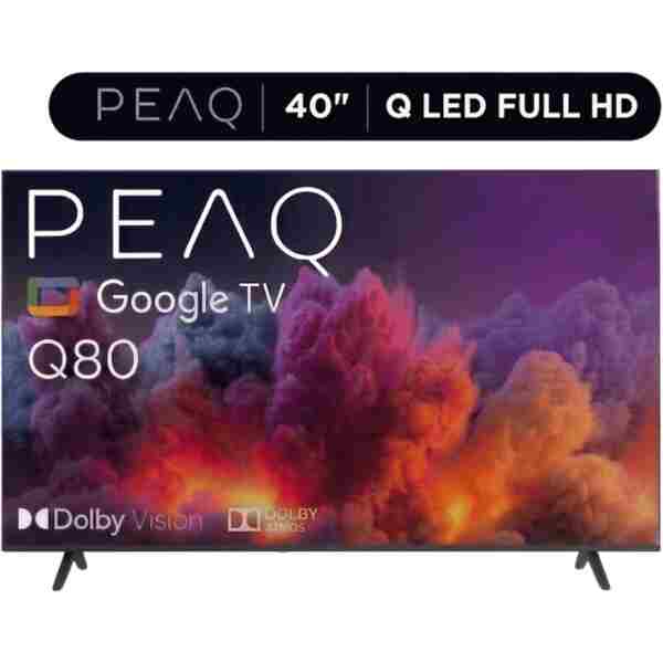 PEAQ 40Q80 40'' QLED Smart TV – Google İşletim Sistemli, Dahili Uydu Alıcılı Full HD QLED TV