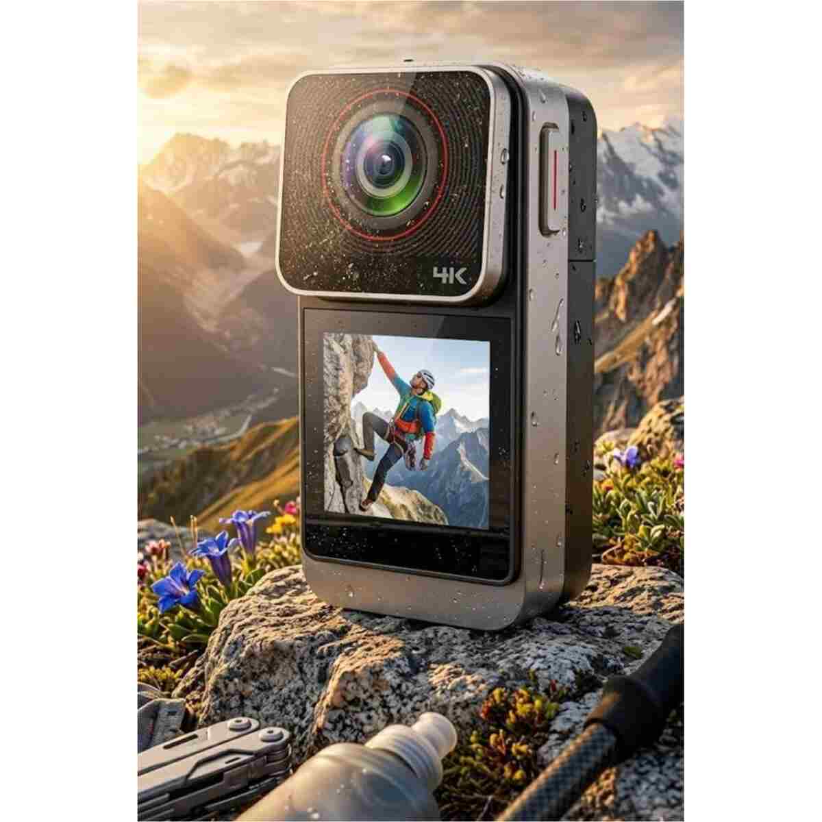 Torima Giyilebilir Aksiyon Kamerası 4K Ultra Hd Kayıt Su Geçirmez Kamera AC05 Siyah - Görsel 5