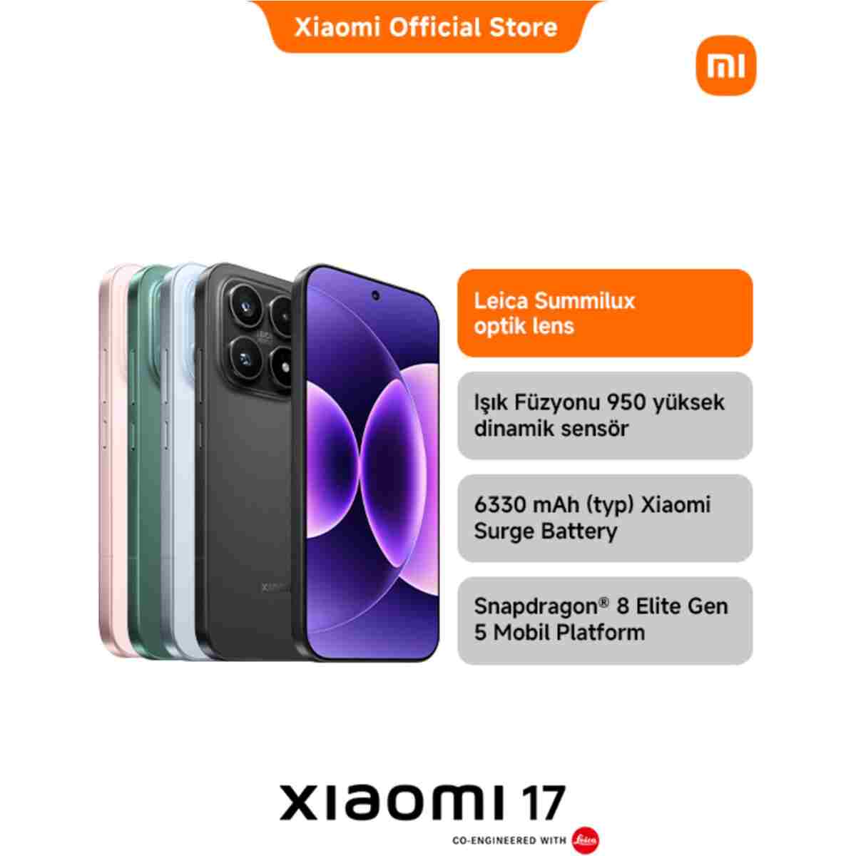 Xiaomi 17 12G+512G Mavi - Görsel 2