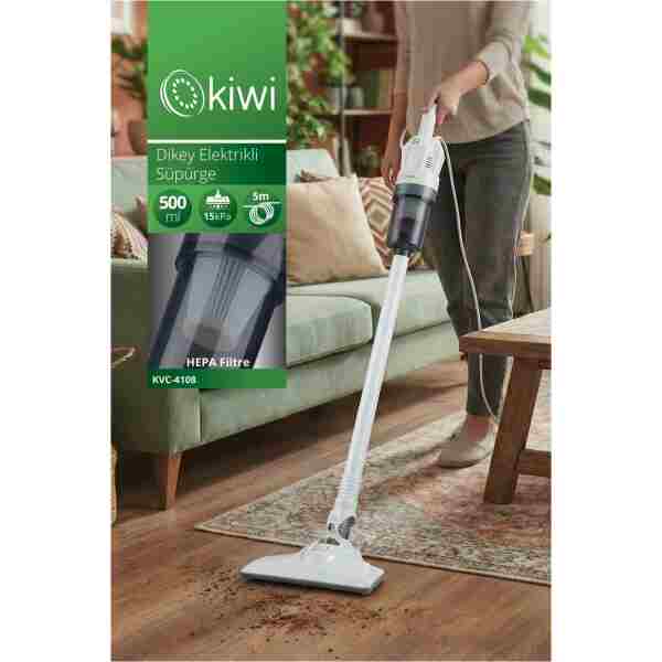 Kiwi Kvc-4108 Dikey Elektrikli Süpürge Beyaz