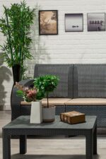 SANDALİE Olimpos 3+1+1+s Balkon&teras Bahçe Mobilyası / Antrasit - Görsel 8