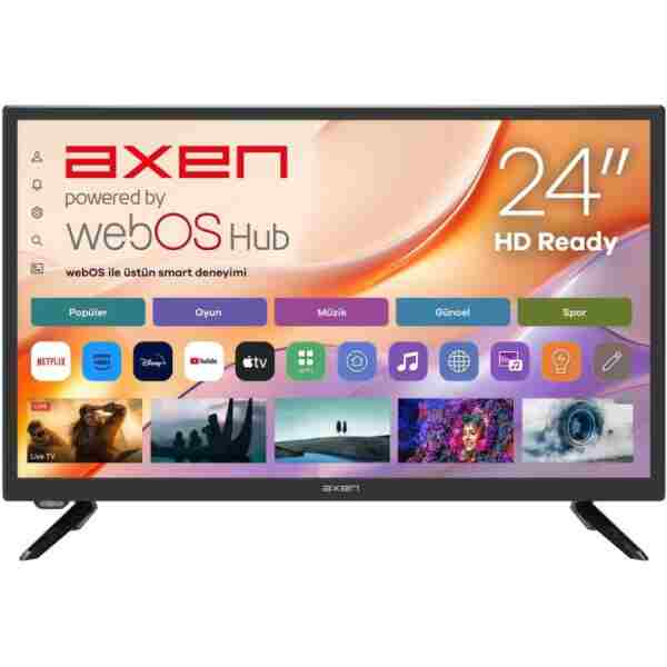 Axen 24 İnç webOS TV (AX24LEDI262C-S) 12 V Kamp, Tekne Uyumlu