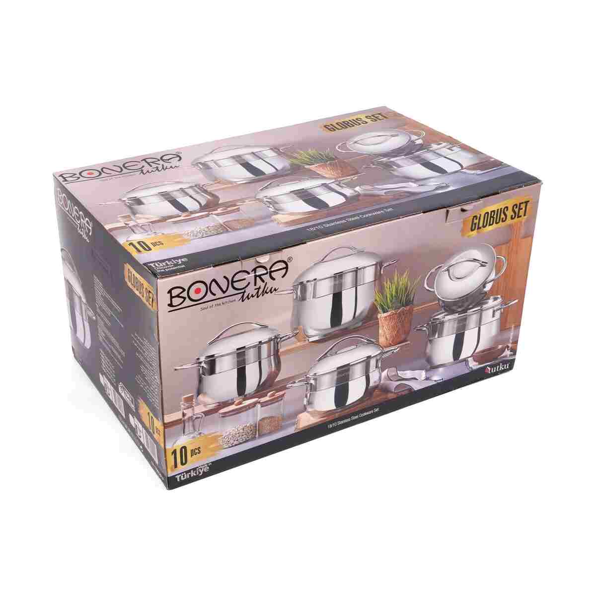Bonera GLOBUS 10 PRÇ STANDARD SET (18-20-22-24-28) - SILVER - Görsel 8