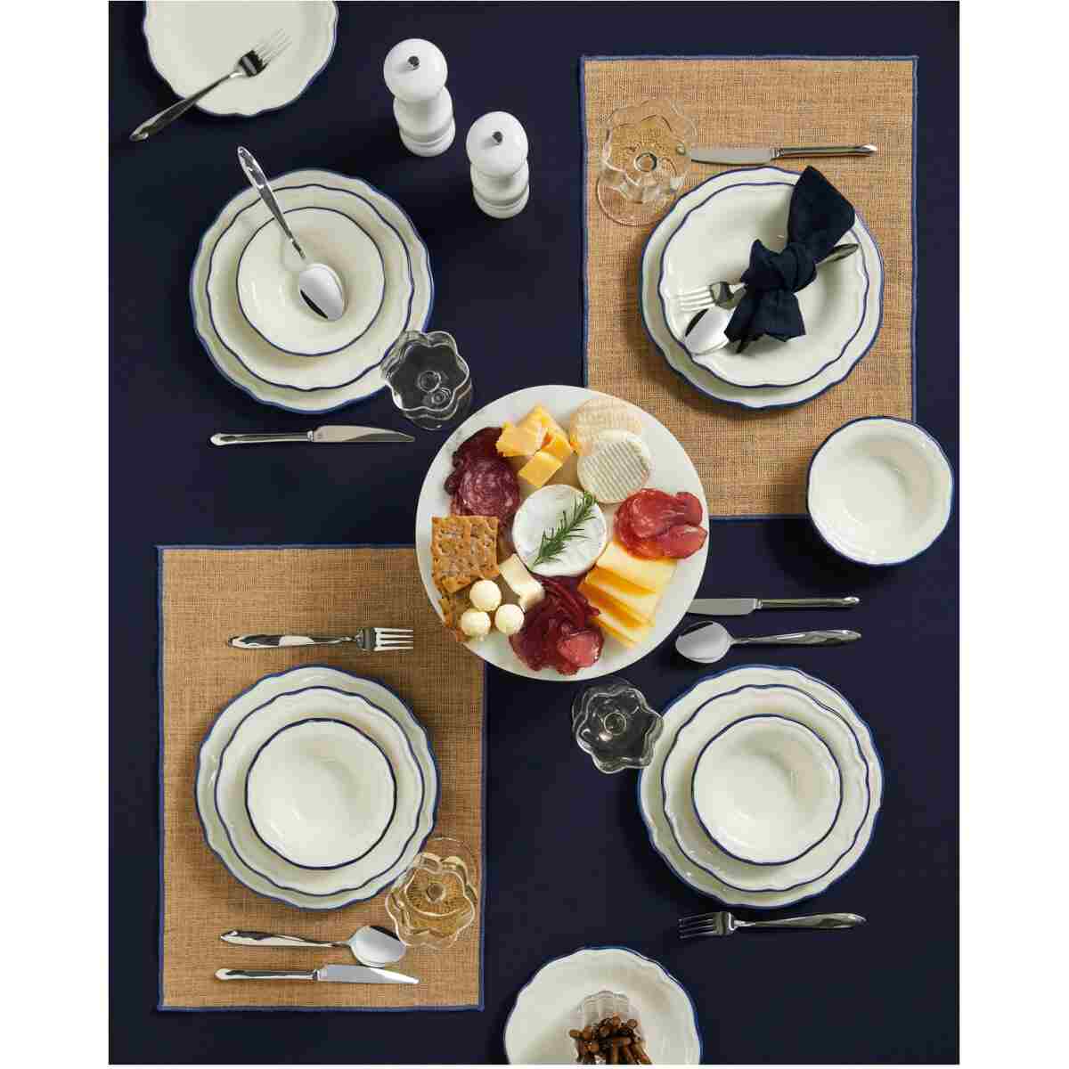 English Home Blue Way Porselen Yemek Takımı 24 Parça 6 Kişilik Mavi - Görsel 9