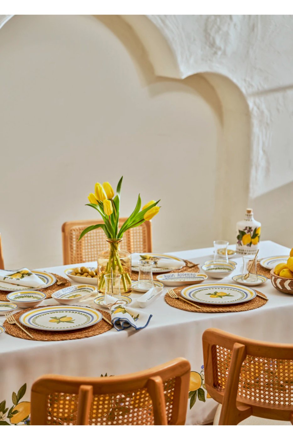 b9a1b762b0287fb5983498f5e9ff7335 Bella Maison Lemoncello Porselen 26 Parça 6 Kişilik Kahvaltı Takımı - Görsel 1