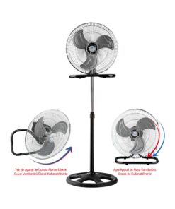 Rubenis RBS-20 Plus Pro 18" 130 Watt Sanayi Tipi Fonksiyonel Vantilatör