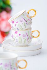 ACAR Lidya 6 Kişilik Kahve Fincanı Takımı - 90 ml - Görsel 5