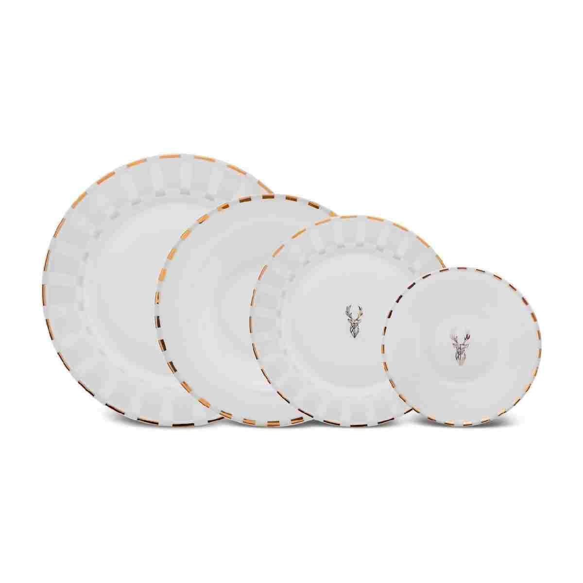 Karaca Elegance Bone Aries Metalic 24 Parça 6 Kişilik Yemek Takımı - Görsel 8