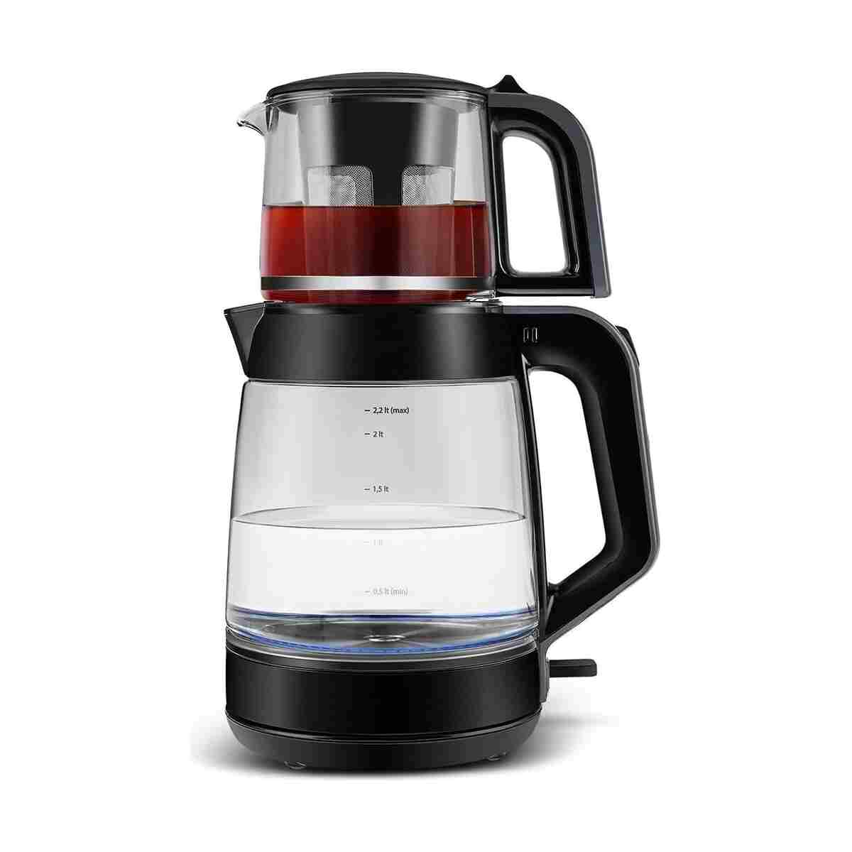 Karaca Glass Tea Xl 2 In 1 Cam Su Isıtıcı & Çay Makinesi Antrasit - Görsel 3