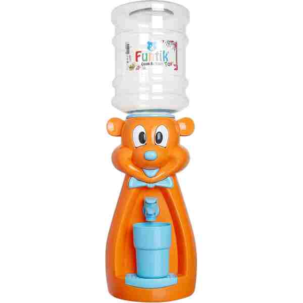 Funtik Toys Funtik Ayı Figürlü Damacanalı Çocuk Mini Su Sebili 2,5 L – Masaüstü Turuncu