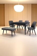 Kaktüs Avm Mutfak Masası Salon Masası Masa Sandalye Takımı Açılır Masa Bench Sandalye