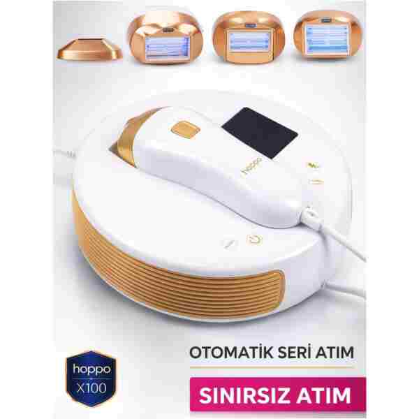 hoppo X100 Ipl Buz Lazer Epilasyon Cihazı Sınırsız Atım 10 Kademe Ultra Güçlü