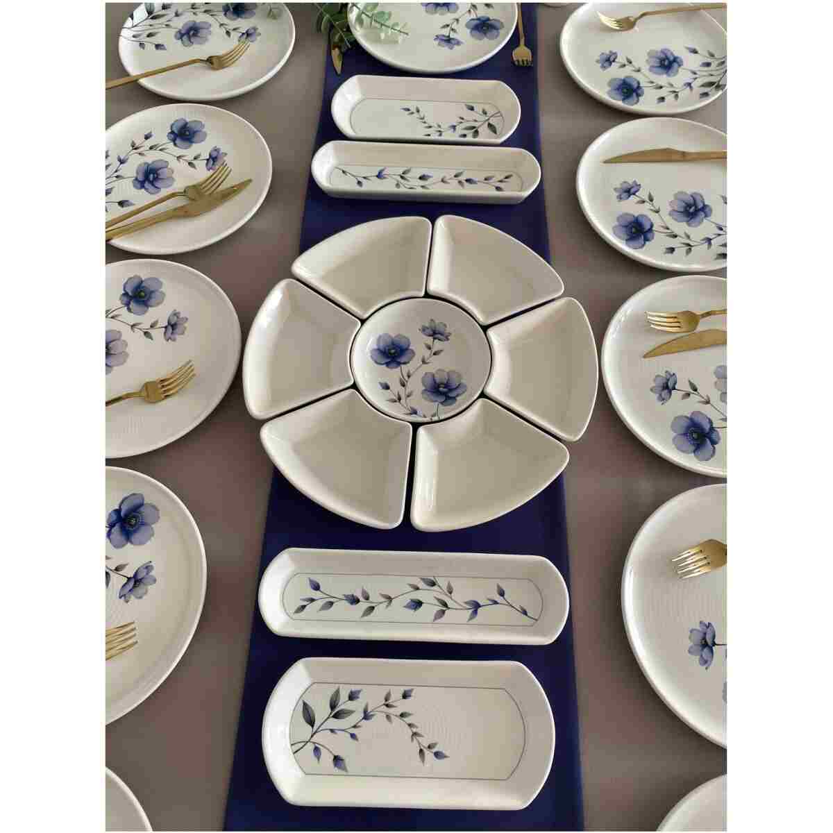 VENÜS HOME DECORATION Mor Menekşe 12 Kişilik 23 Parça Kahvaltı Takımı - Görsel 3
