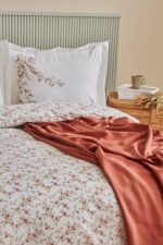 Karaca Home Mizu %100 Pamuk Çift Kişilik Pike Hediyeli Nevresim Takımı - Görsel 5