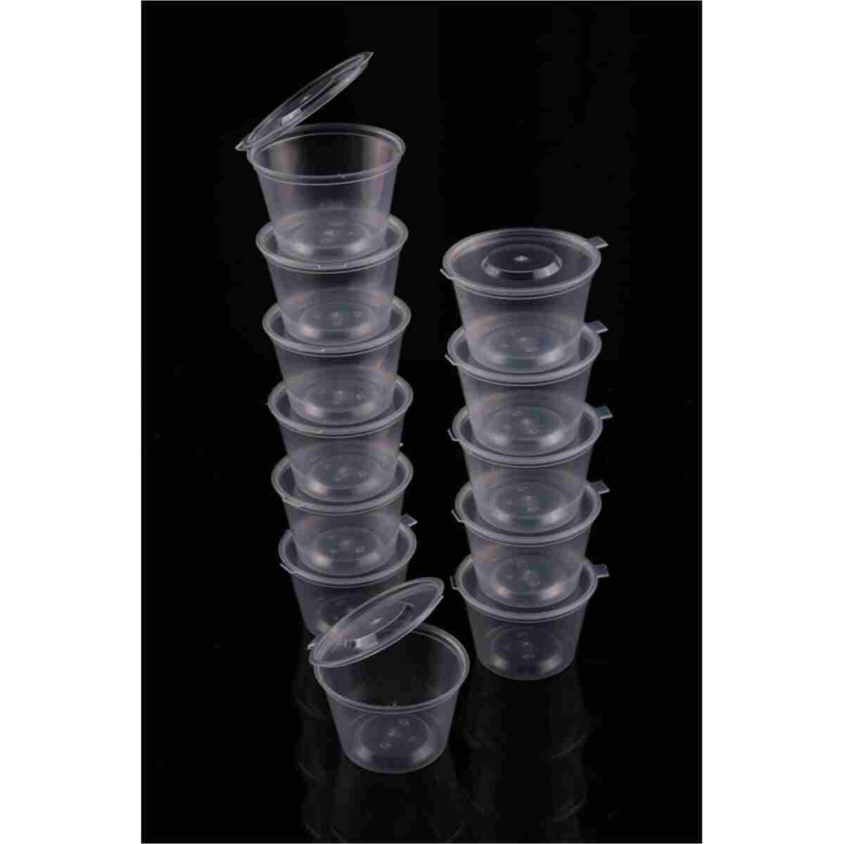 Ezupack 50 Adet Sızdırmaz 120 ml Mini Saklama Kabı Sosluk Buzluk Kabı, Et Suyu, Kemik Suyu, Sos Kabı Mutfak - Görsel 3
