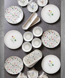 Kitchen Life 32 Parça 6 Kişilik Azelia New Bone Porselen Kahvaltı Takımı