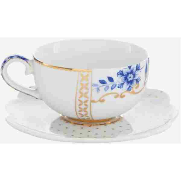 Pip Studio Royal White Mavi Beyaz Porselen Kahve Fincanı 125 Ml